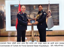 Commander of Turkish Air Force crest handed over to Chief of Air Staff of BAF